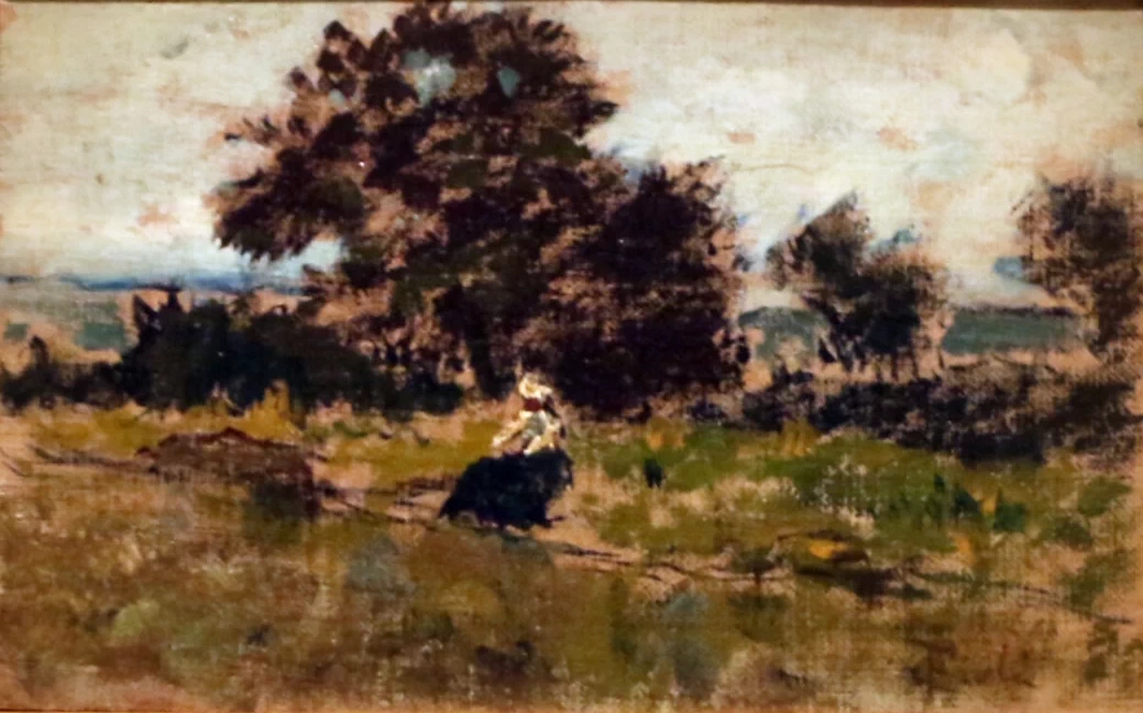 Paesaggio campestre con figura - Fondazione Pisa a Palazzo Blu (Pisa)